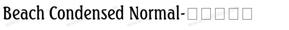 Beach Condensed Normal字体转换